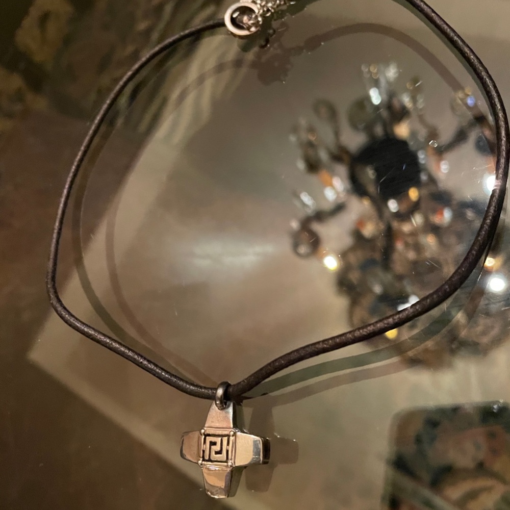 Versace Sterling Silver Vintage Necklace